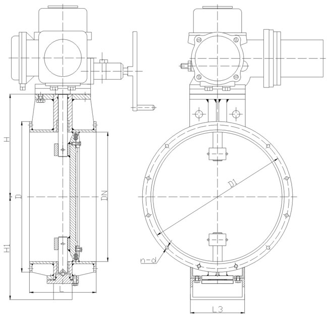 船用電動(dòng)通風(fēng)蝶閥(圖1)